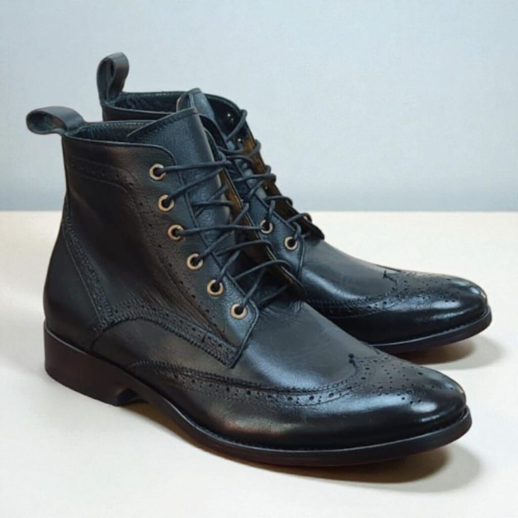 BOTÍN BOSTONIANO DE CUERO NEGRO TALLA 39