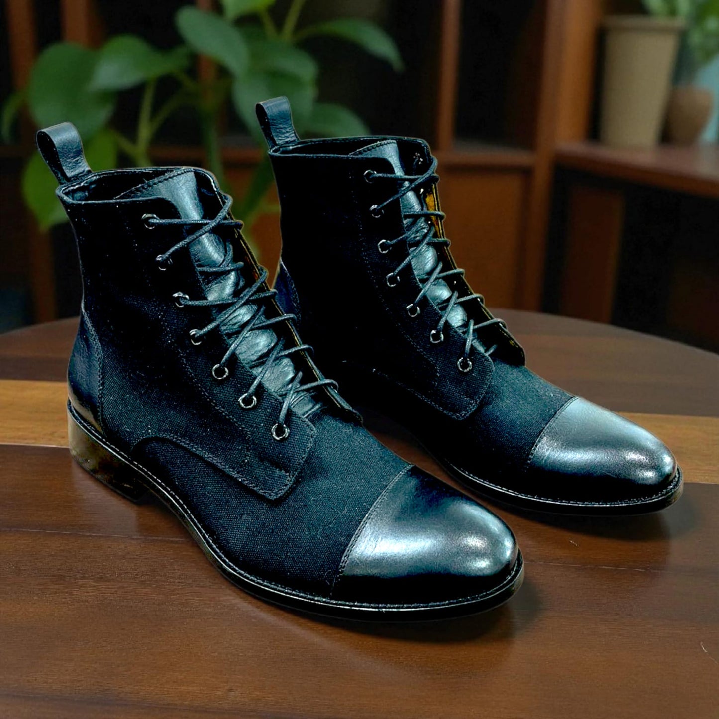 BOTÍN JACK BOOT COLOR NEGRO TALLA 43