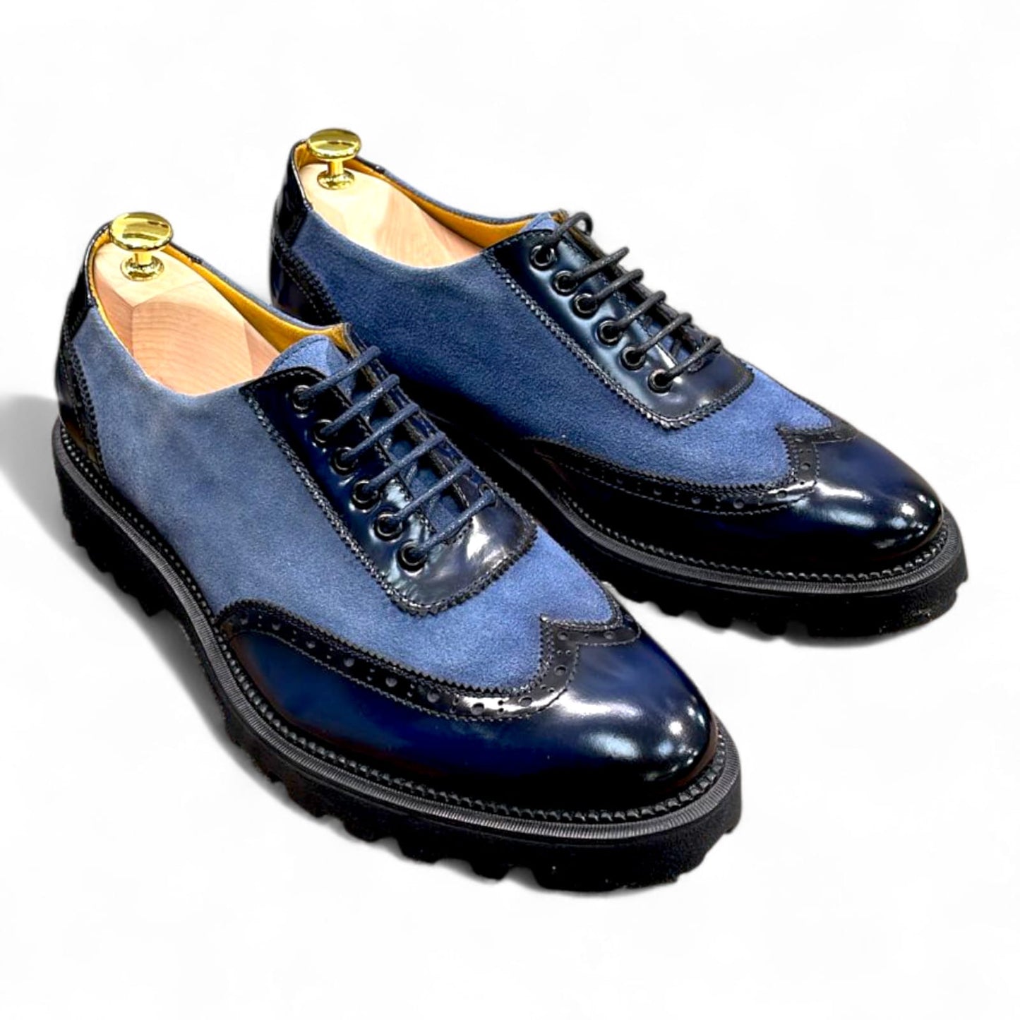 AMX BAJO GAMUZA CELESTE FLORENTIC AZUL