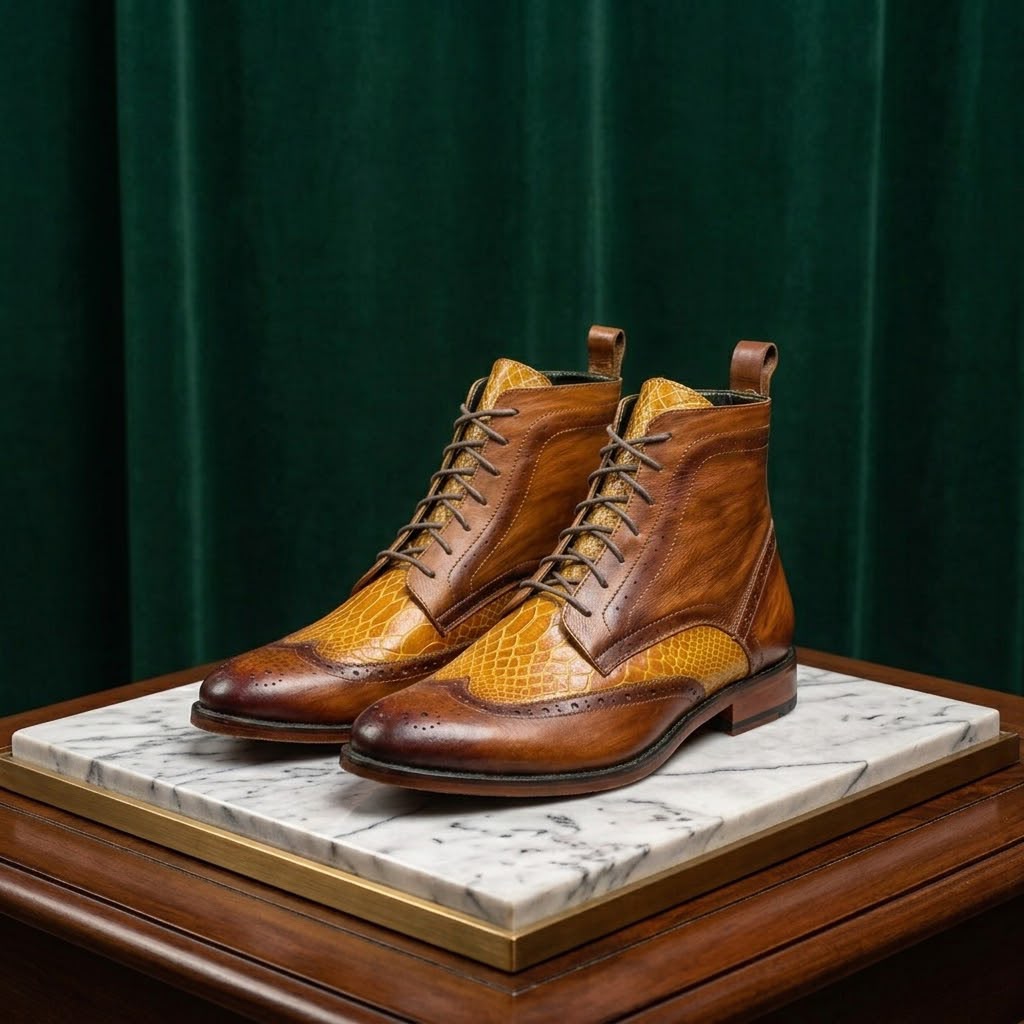 CHUKKA BOOTS AMADERADO CROCO