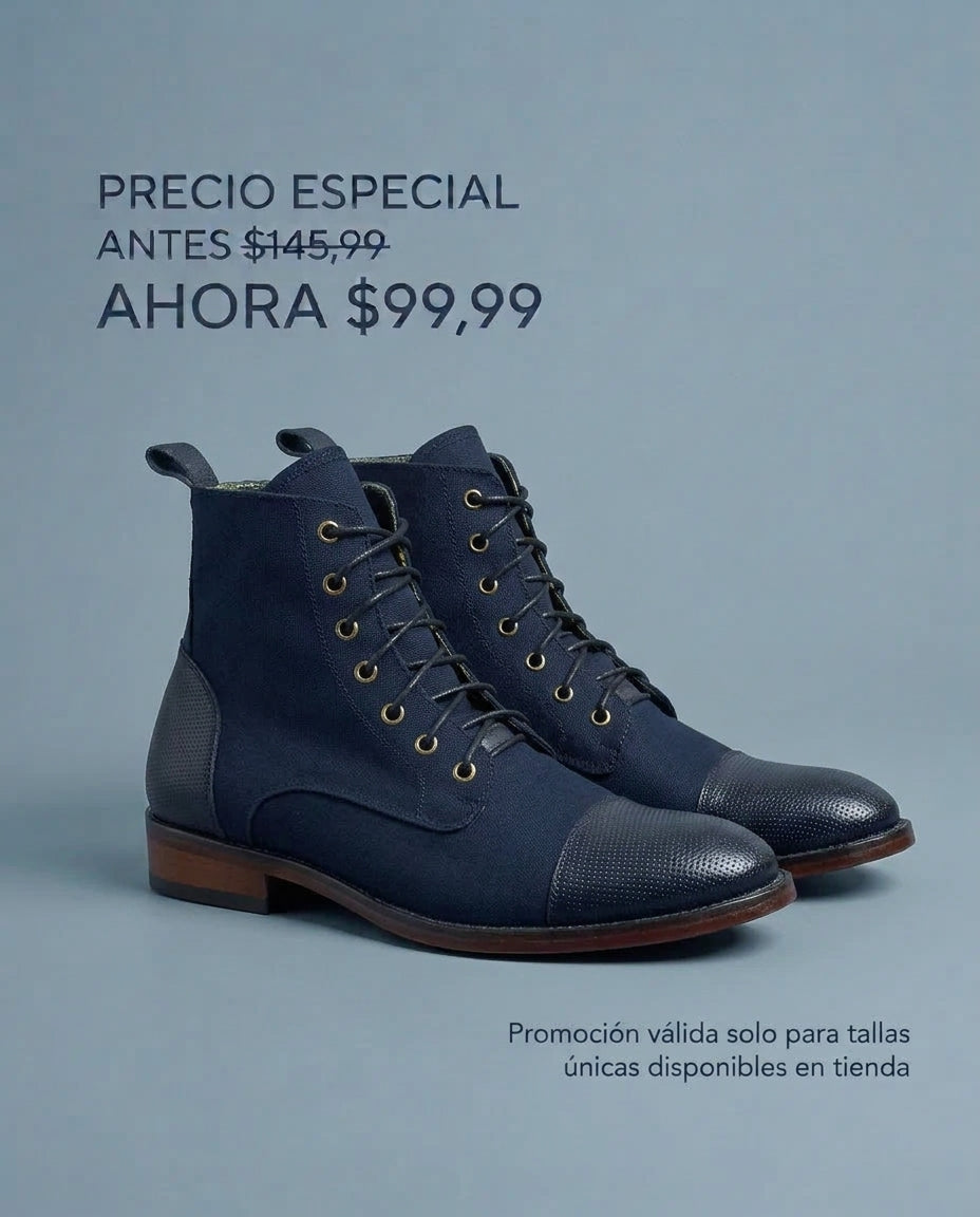 JACK BOOTS AZUL PUNTO
