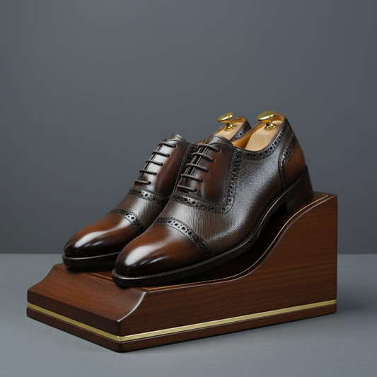 OXFORD VASCO CAFE ESTERILLADO BRILLANTE TIPO I