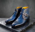 BOTIN SINGLE MONKSTRAP AZUL MARMOL