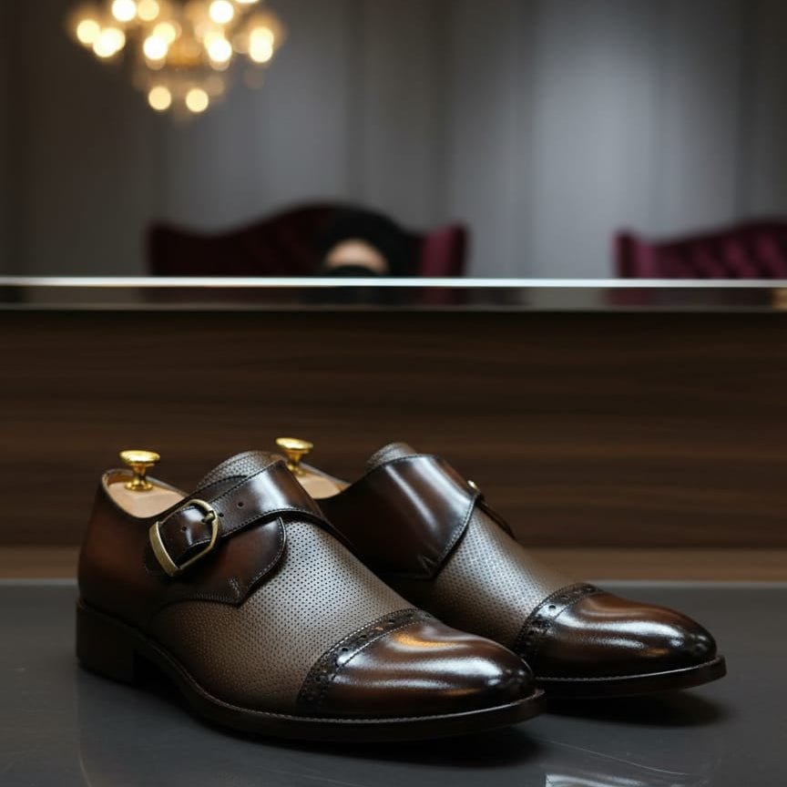 SINGLE MONKSTRAP CAFE PISO SUELA TIPO I