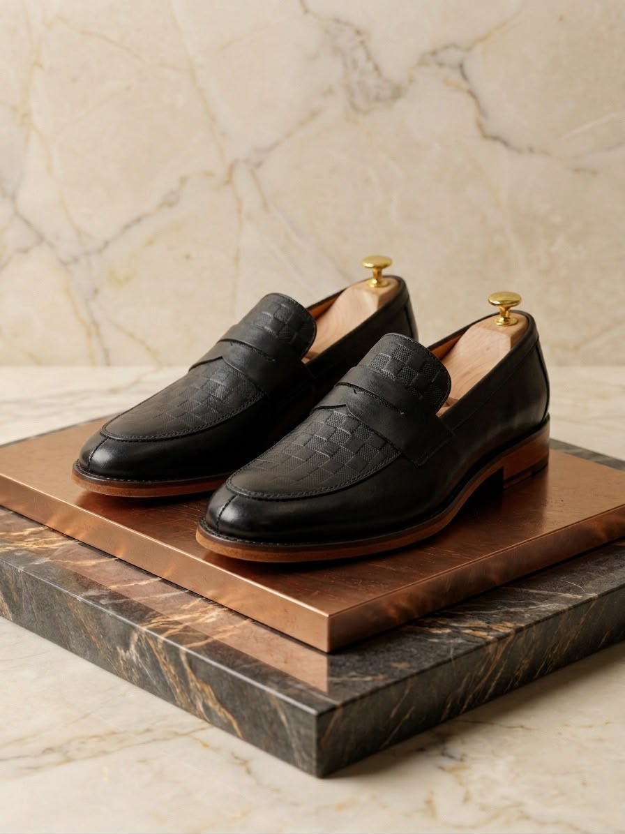 MOCASIN AJEDREZ NEGRO