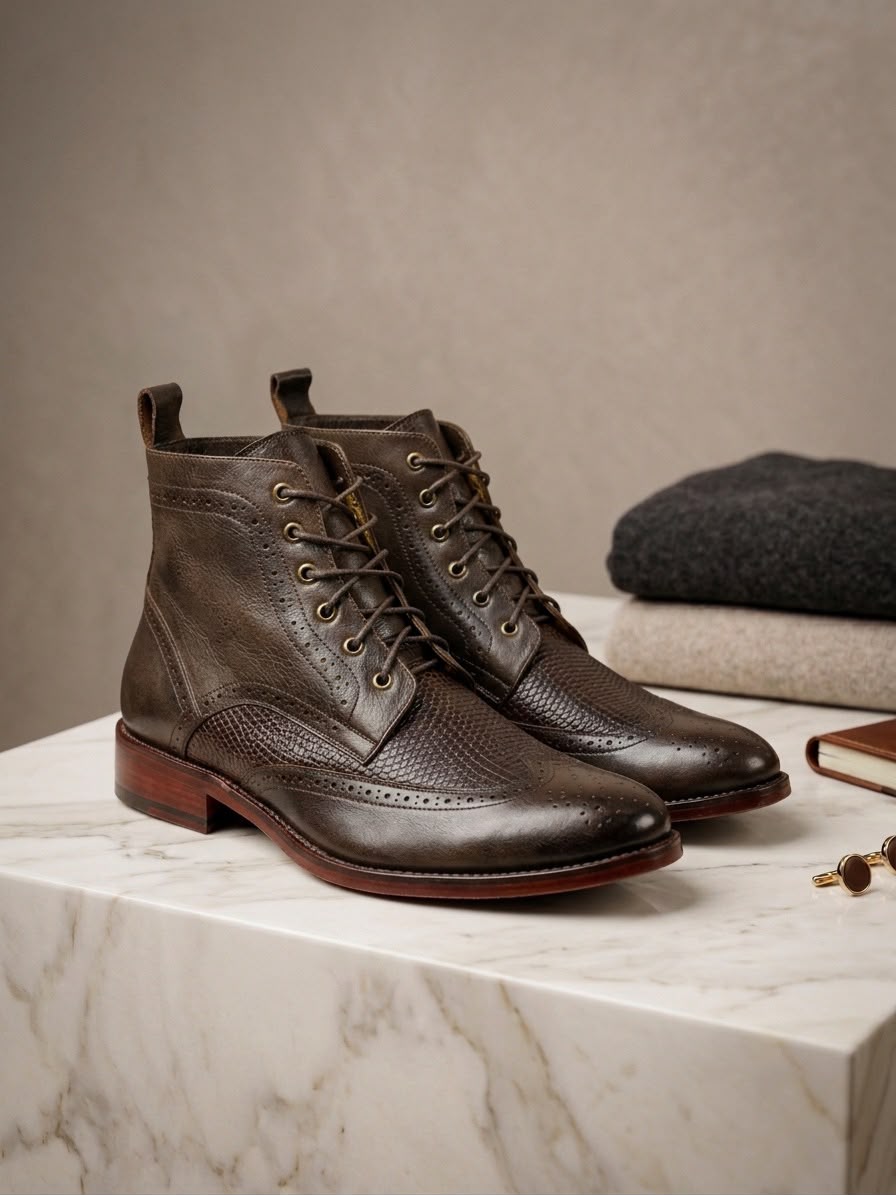 CHUKKA BOOTS CUERO PRENSADO