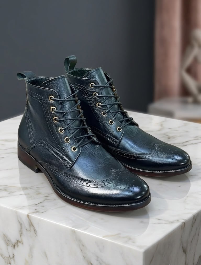 CHUKKA BOOTS NEGRO BROGUE