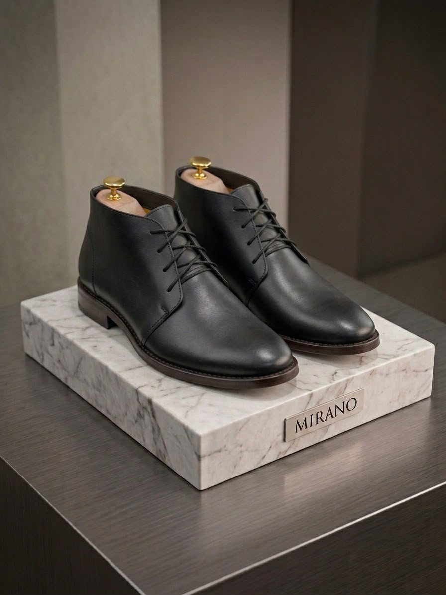 CHUKKA BOOTS NEGRO LLANO