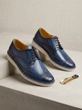 DERBY ALLAN POE AZUL TROQUELADO
