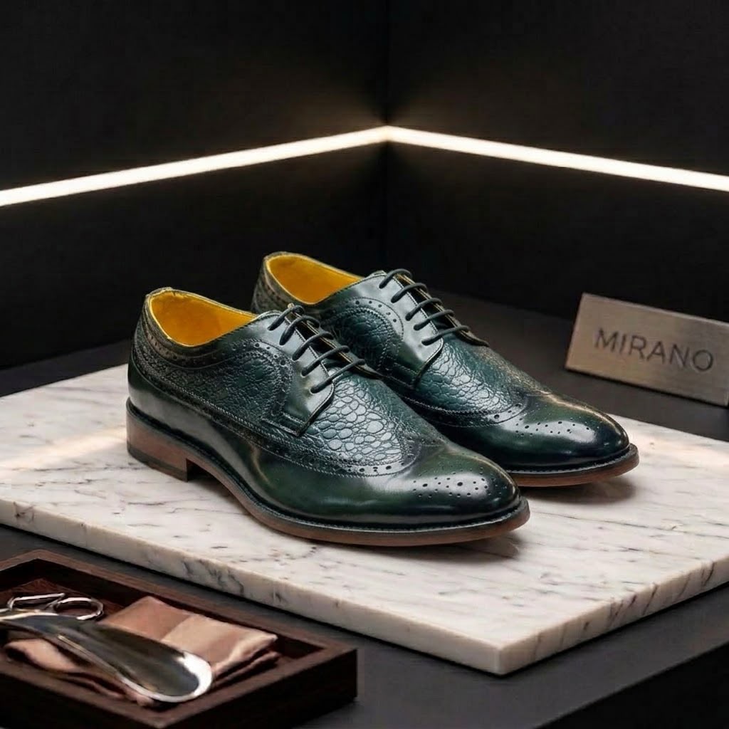 DERBY VERDE CROCO ILLUSION