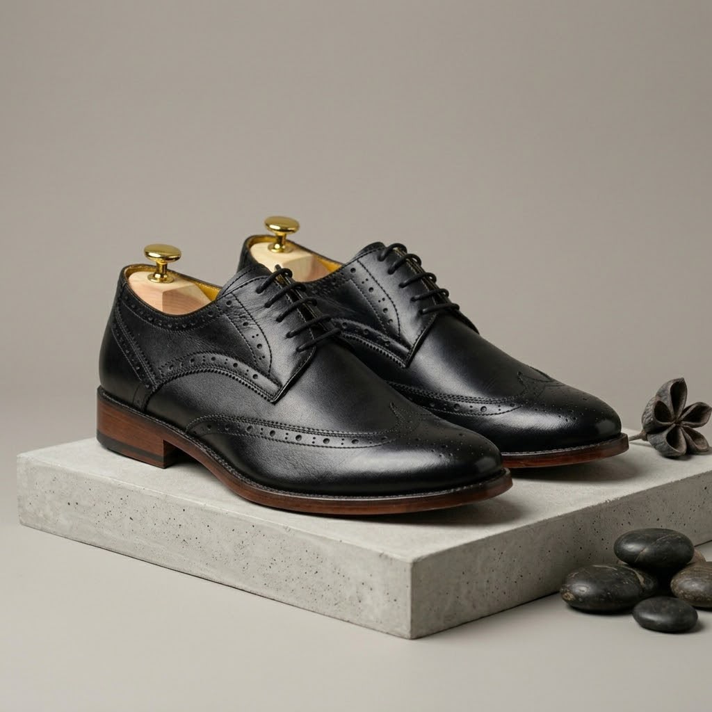 DERBY NEGRO FULL BROGUE