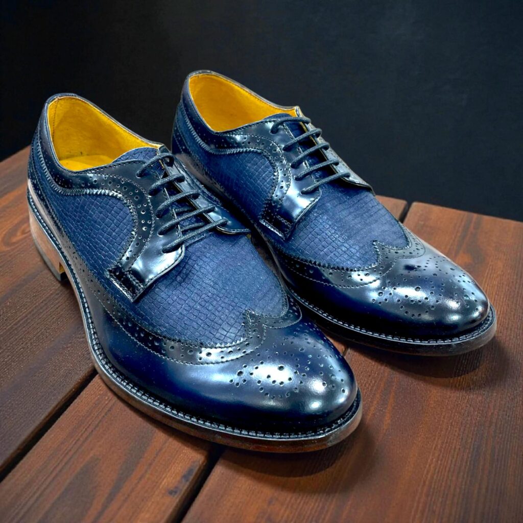 ZAPATO DERBY AZUL TALLA 42