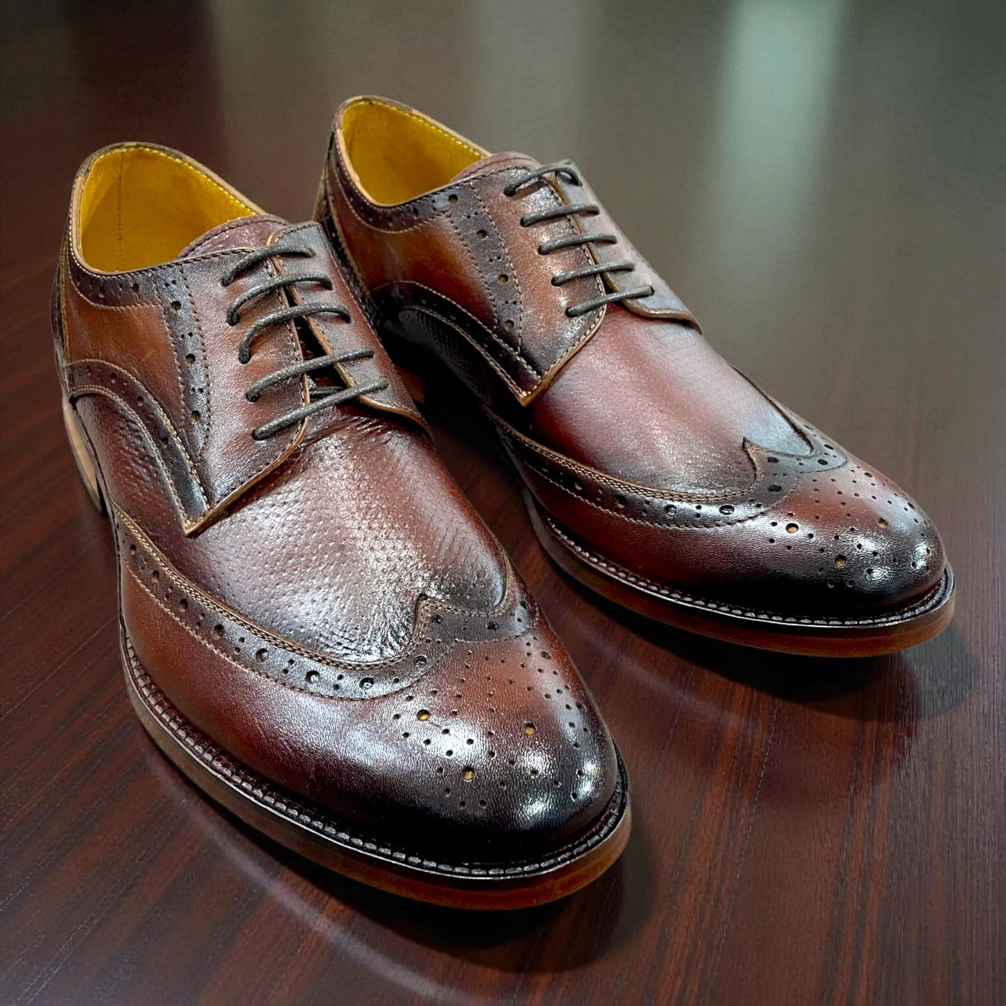 ZAPATO DERBY CAFÉ CHOCOLATE TALLA 39