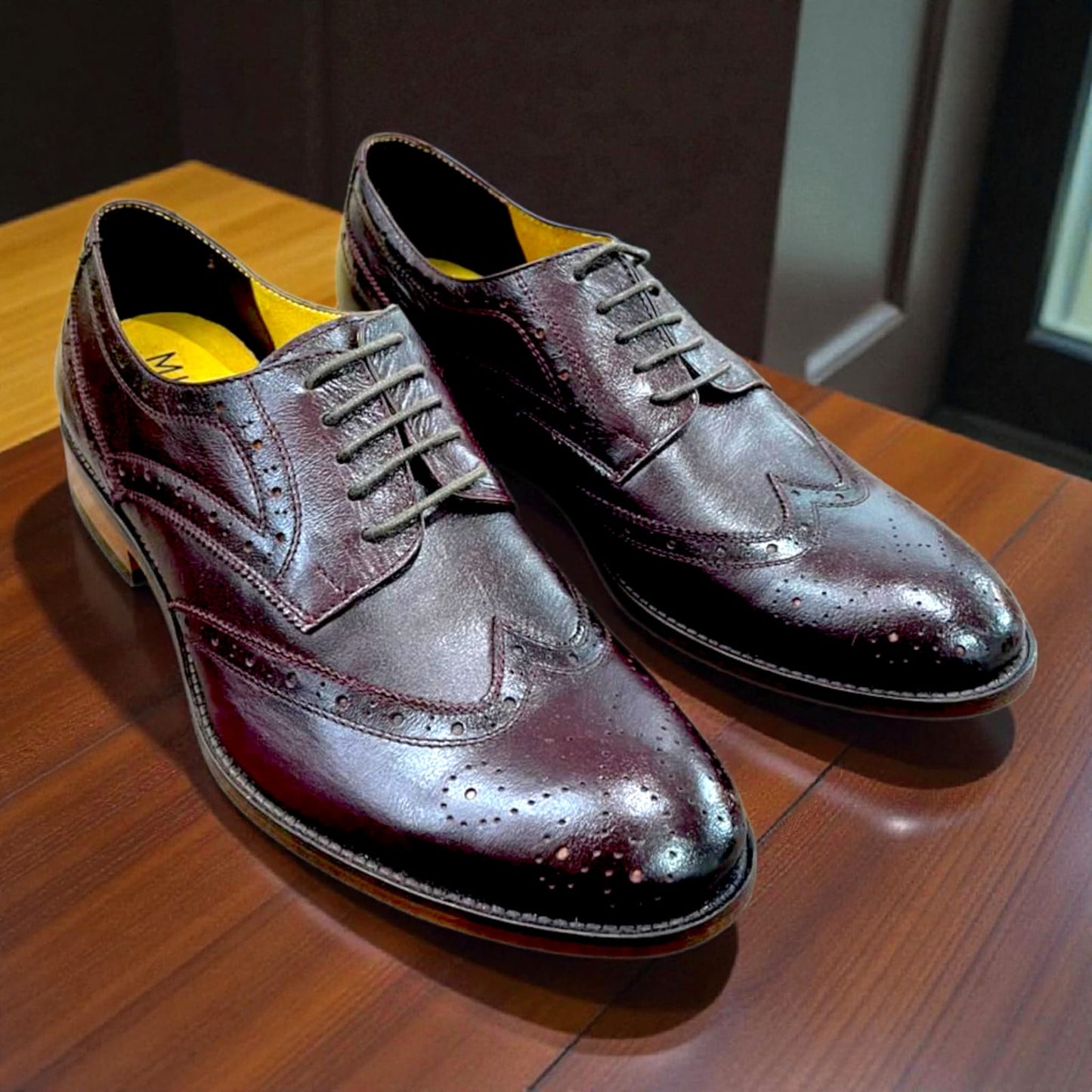 ZAPATO DERBY VINO TALLA 40