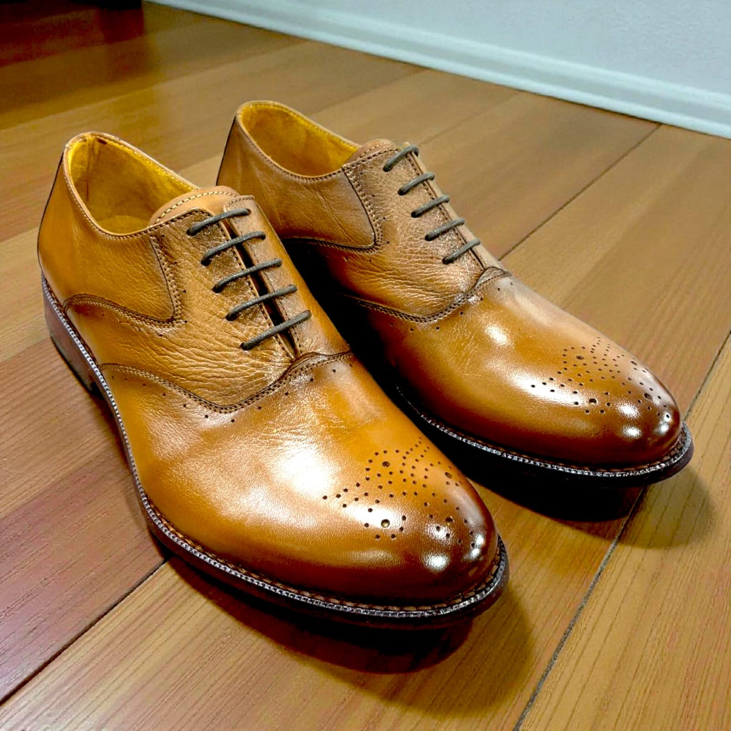 ZAPATO OXFORD DIGMAN CUERO MIEL TALLA 38