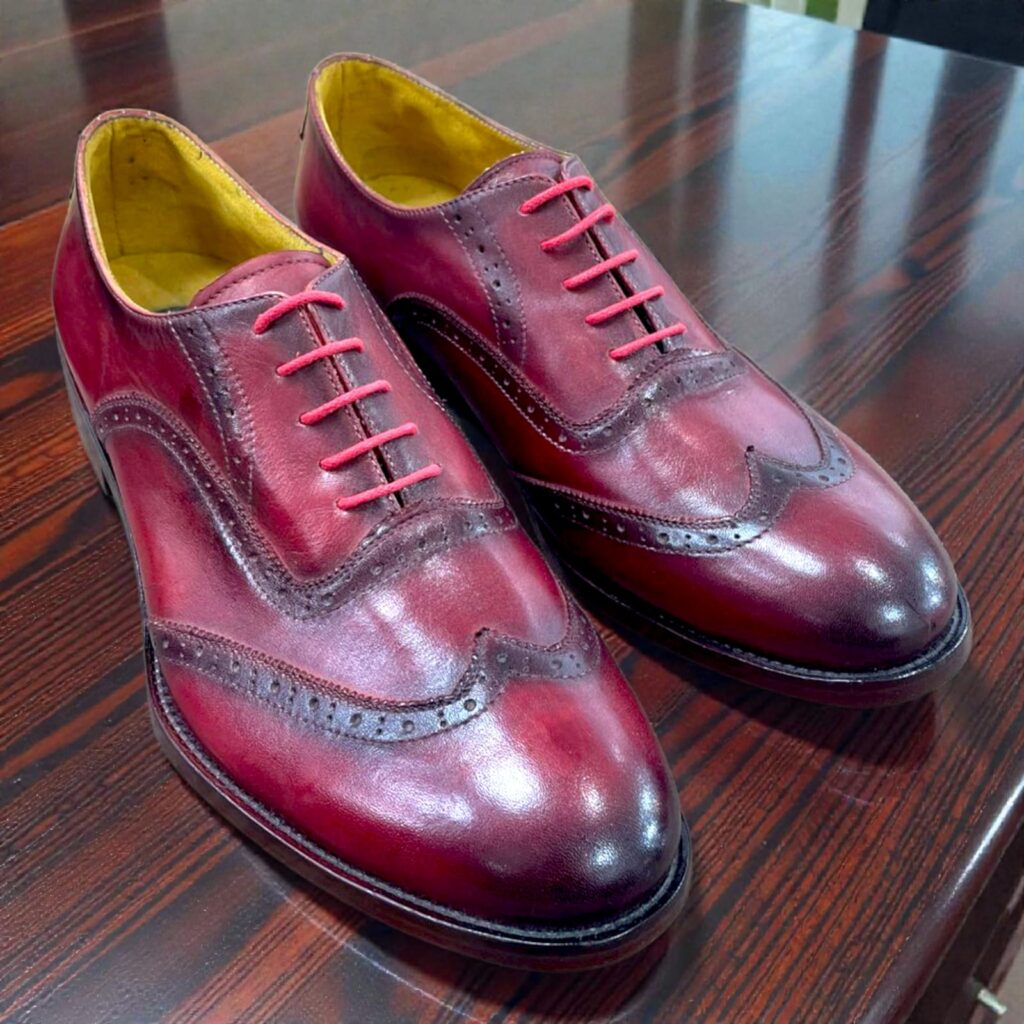 ZAPATO OXFORD PUNTA ÁGUILA ROJIZO TALLA 42