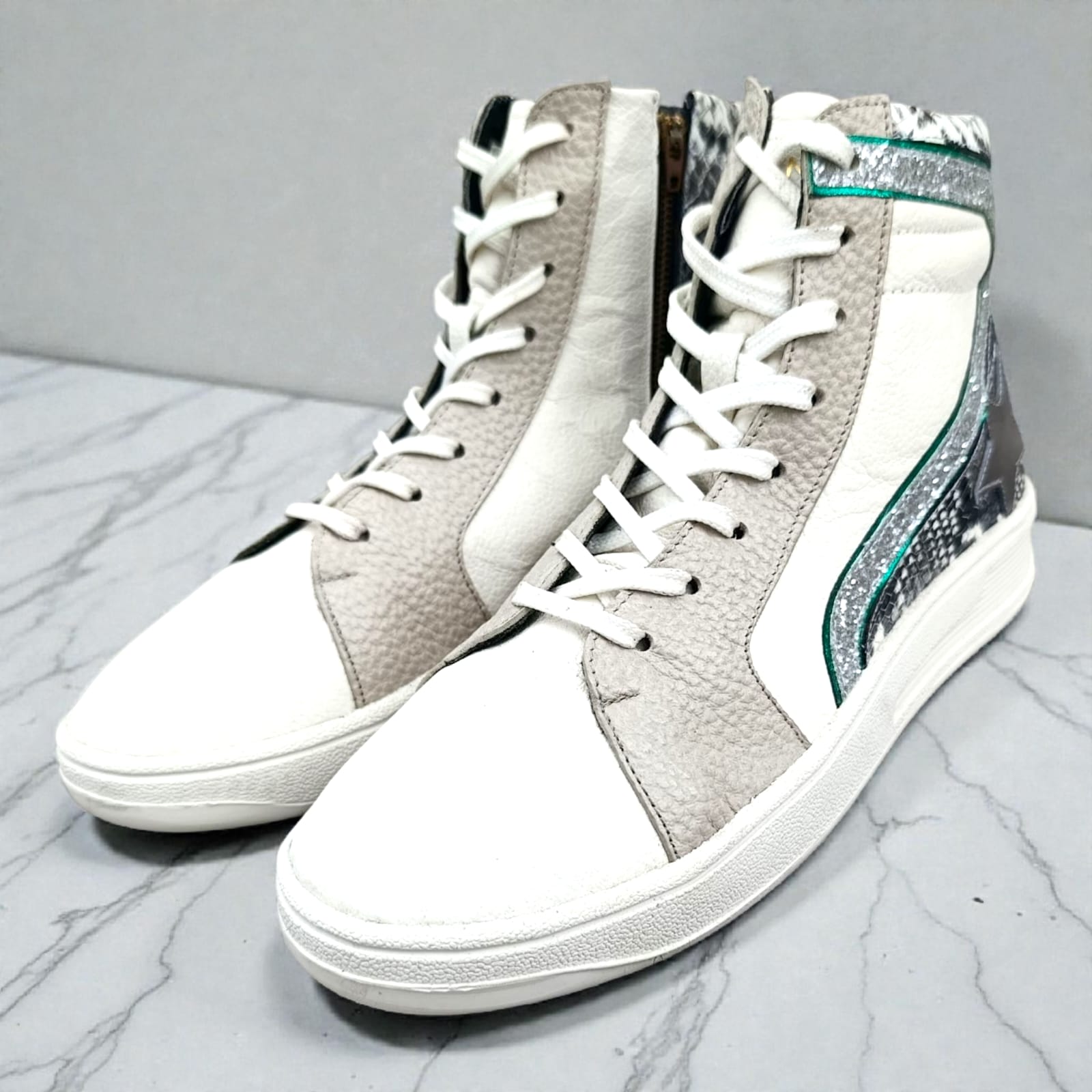 ZAPATO SNEAKERS DE MUJER CUERO BLANCO