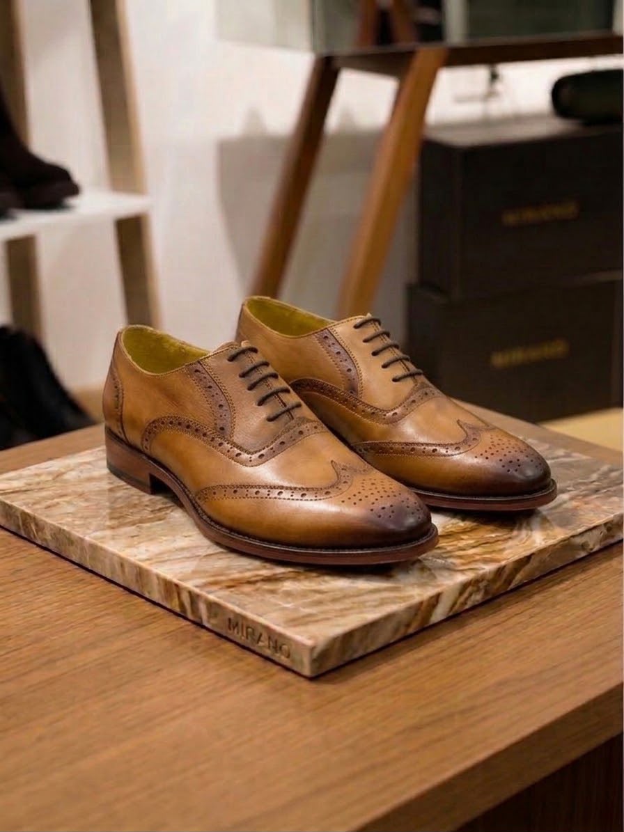 OXFORD MIEL BROGUE