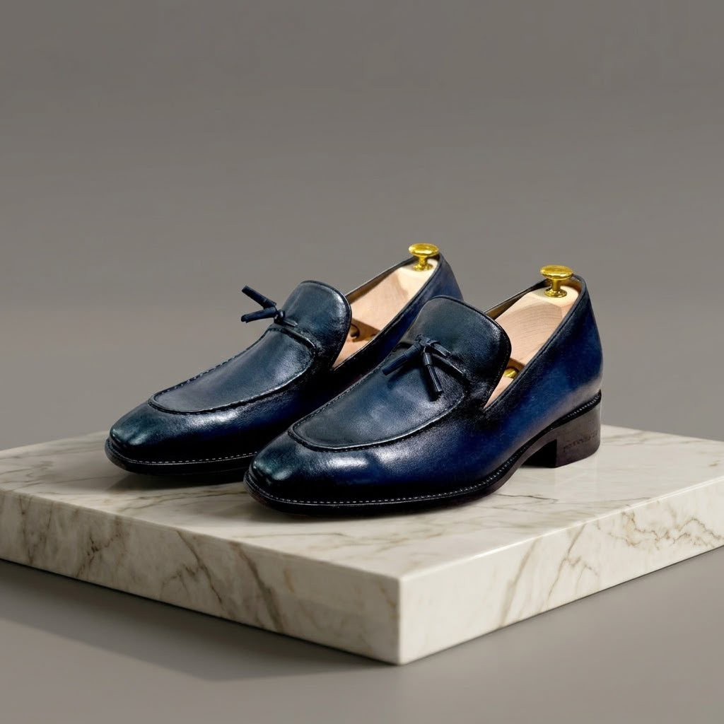 MOCASIN SCAFORA AZUL MARINO BAJO PEDIDO