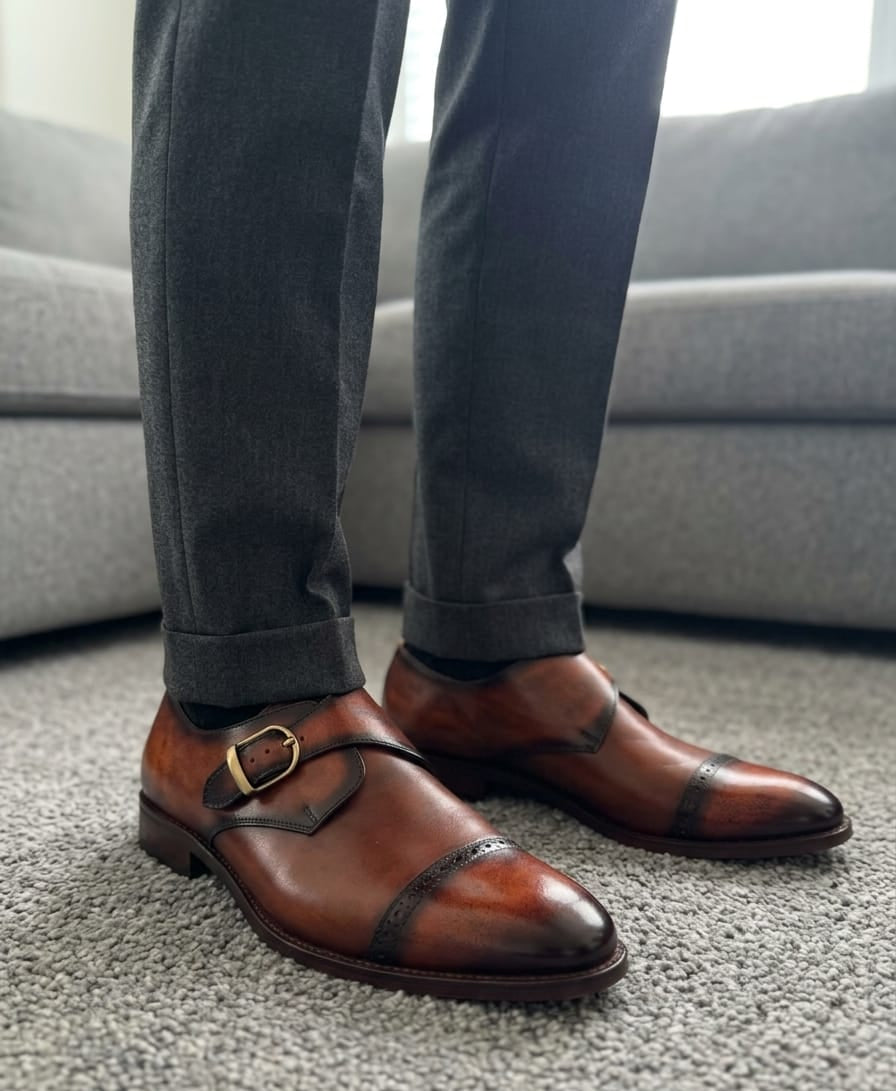SINGLE MONKSTRAP ACEITUNA FLORENTIC